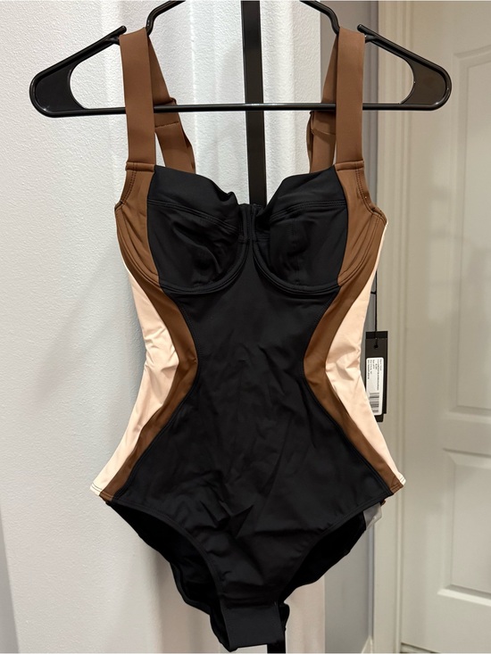 TA3 Other - TA3 Size Small One Piece Lifty Contour Black Mocha Peach X/Long B/C NWT